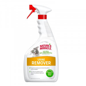 NATURE`S MIRACLE URINE REMOVER kaķu smaku un traipu tīrītājs 946ml